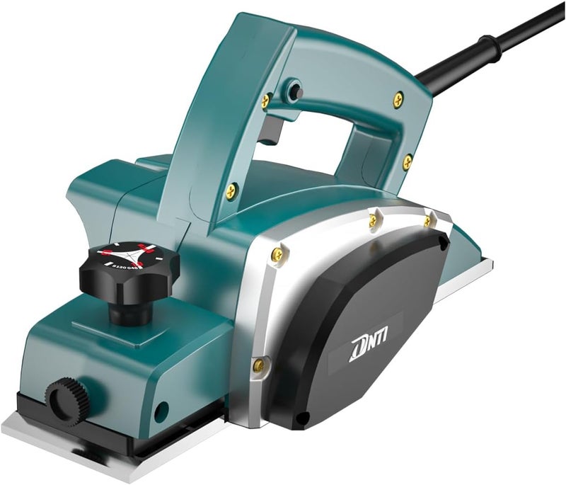 DNTI -3.8 AMP Electric Hand wood Planer depth 0-1 mm16000rpm Hand Planers Woodworking Tool 3-1/4 Inch Hand power Planer Handheld Planer for Wood Chamfer DIY model (2920B) - Image 1